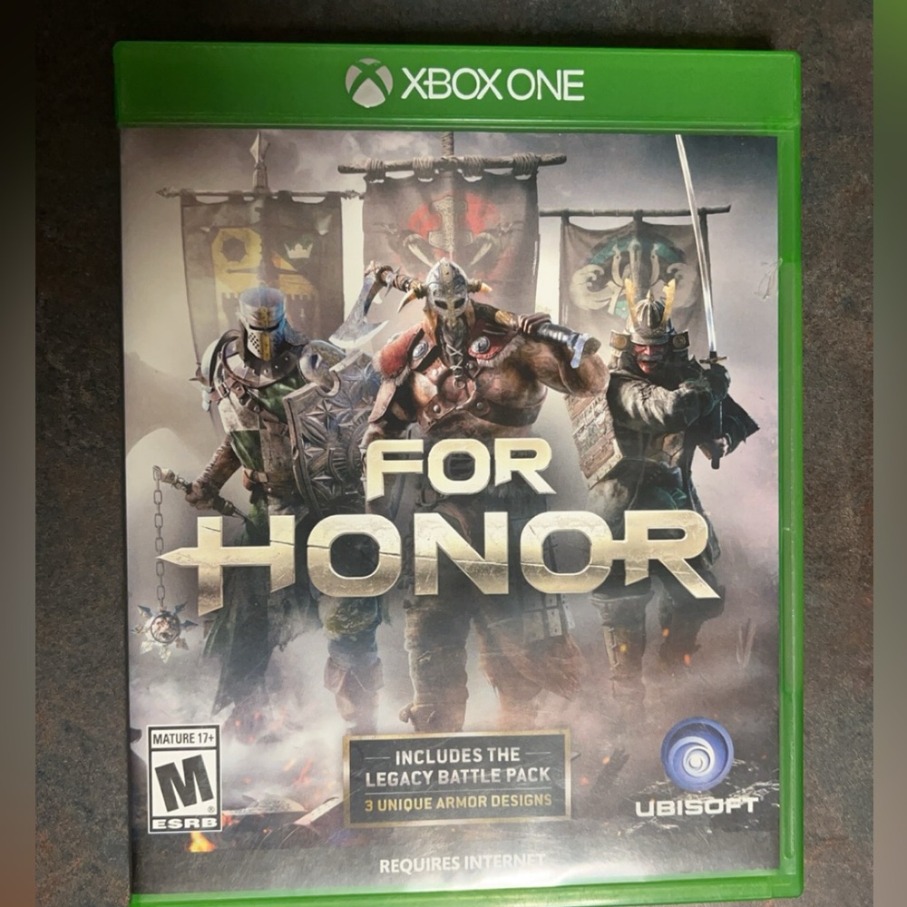 For Honor Microsoft Xbox One Game Includes the Legacy Battle Pack with Game Manu